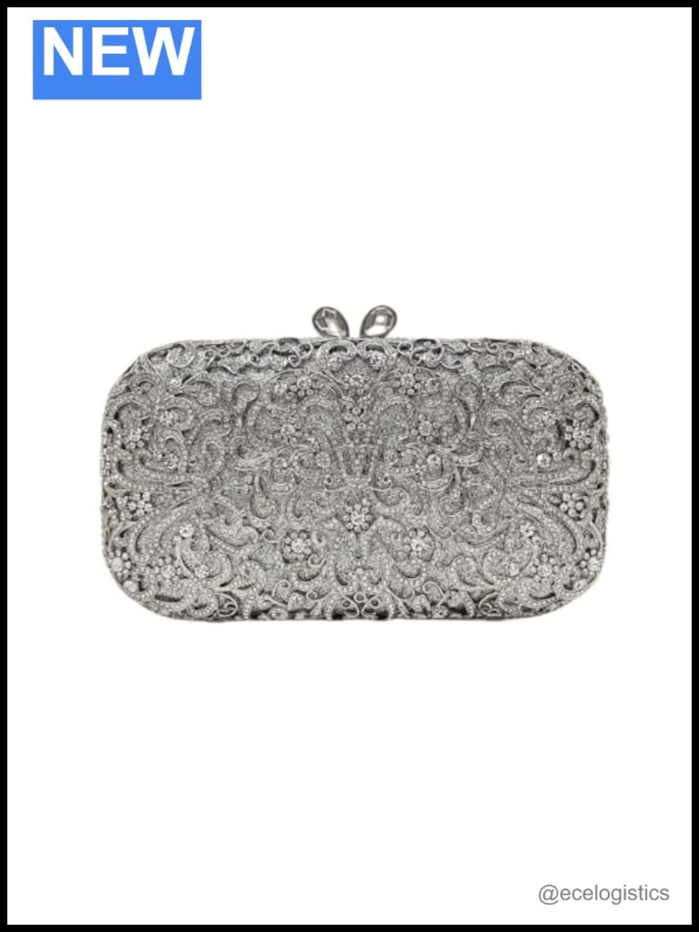 HUANG ZHUANG Luxury Crystal Clutch Women Glitter Rhinestone Evening Bag for
